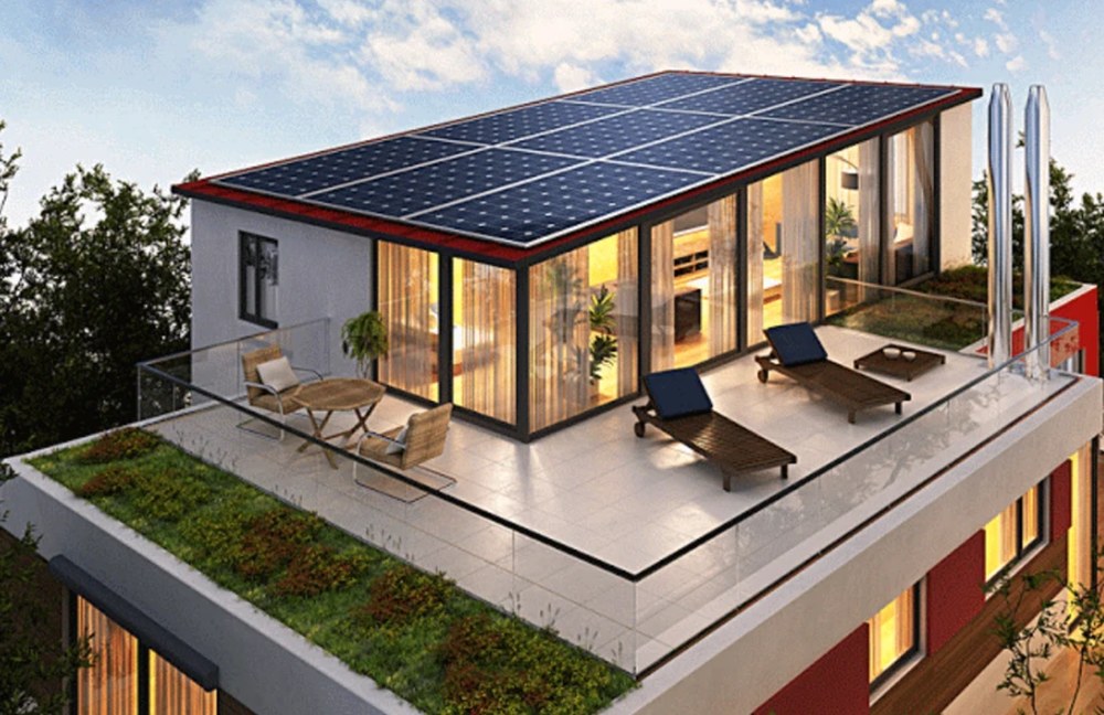 Модерн і мінімалізм при установці сонячних панелей