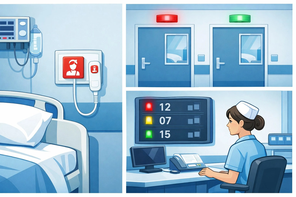 Система вызова медицинского персонала для лечебных учреждений