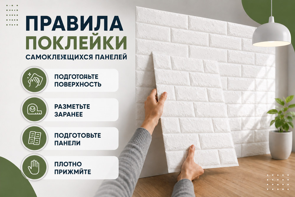 На какую поверхность можно клеить самоклеющиеся панели